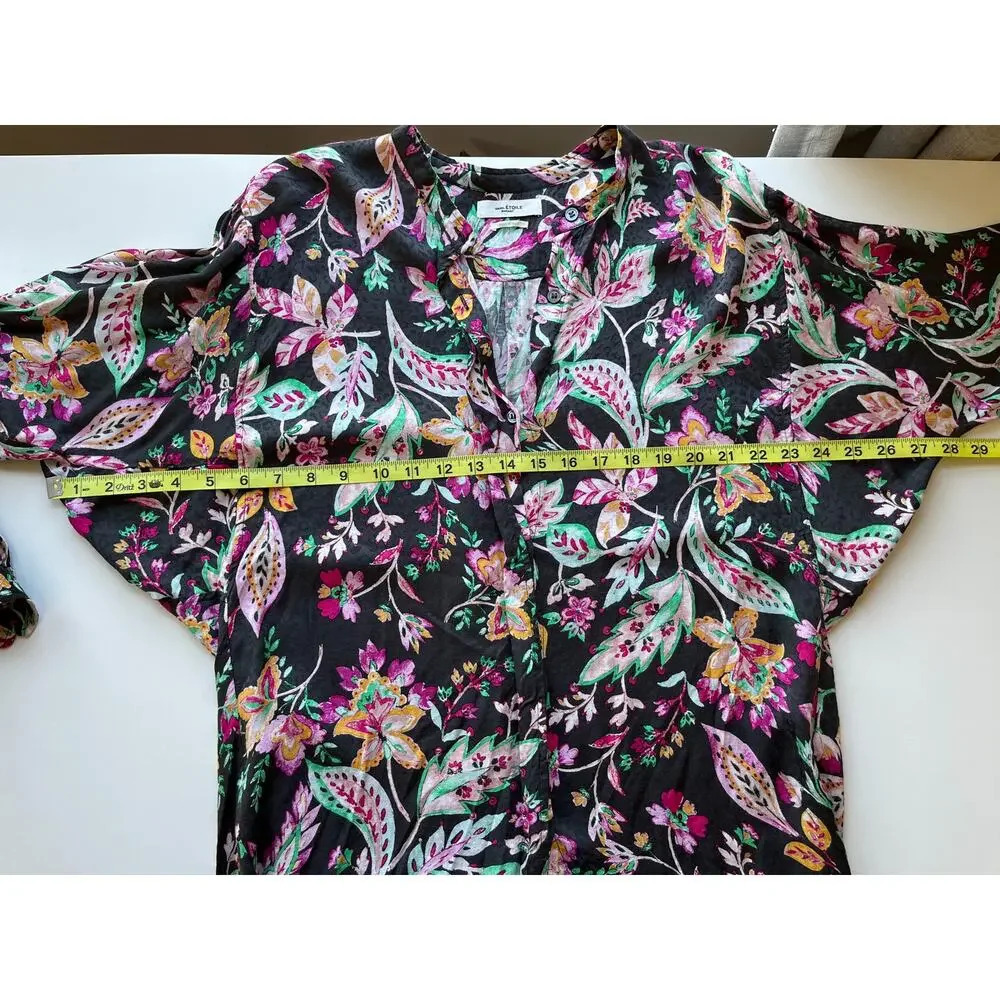 Isabel Etoile Marant Catchell Tropical Floral Blouse FR 36 / US 4 European - Picture 10 of 12